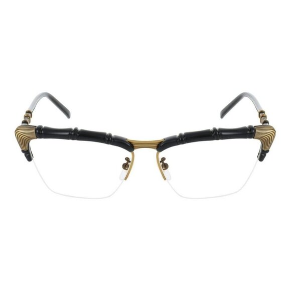 Gucci Womens Cat Eye Black Black Transparent Fashion Designer Eyewear - Picture 1 of 5